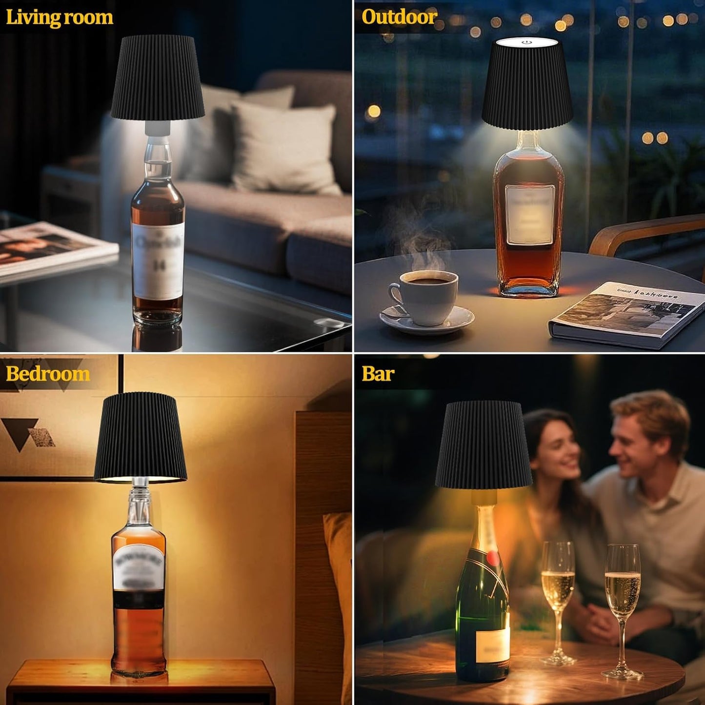 BottleAura™ – Lampe Bouteille Sans Fil