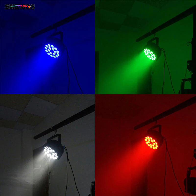 Disco Lumière LED Professionnelle DMX – Projecteur Scène DJ RGBWA+UV Haute Puissance