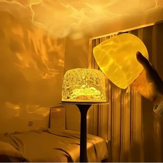 Lampe Projecteur LED Ambiance – Veilleuse Design Effet Ondulation