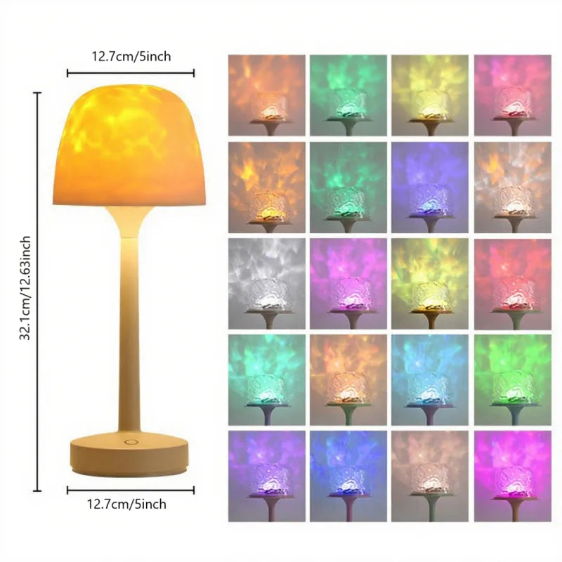 Lampe Projecteur LED Ambiance – Veilleuse Design Effet Ondulation