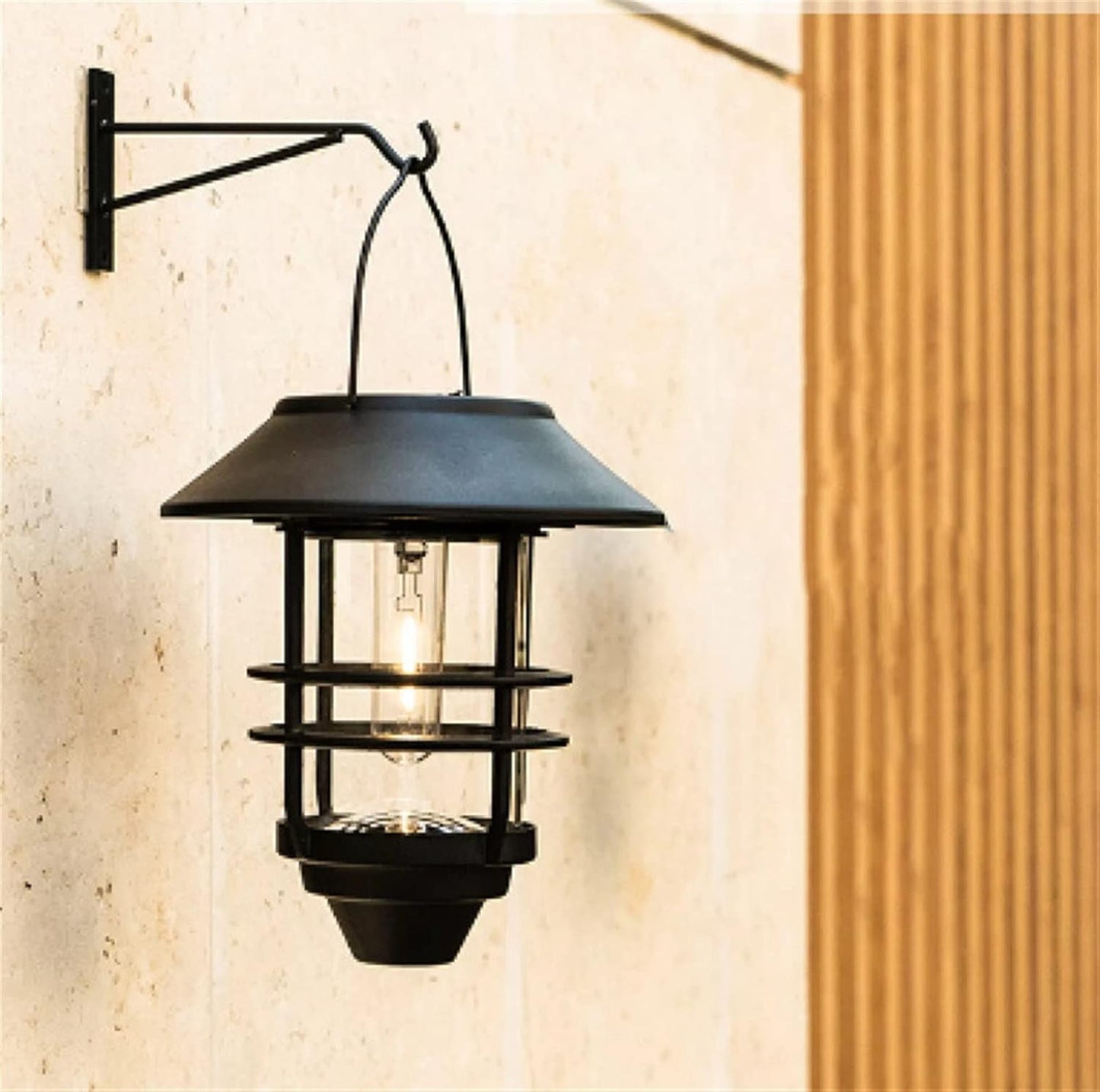 Lanterne Solaire Extérieure Flamme – Éclairage LED Décoratif Étanche