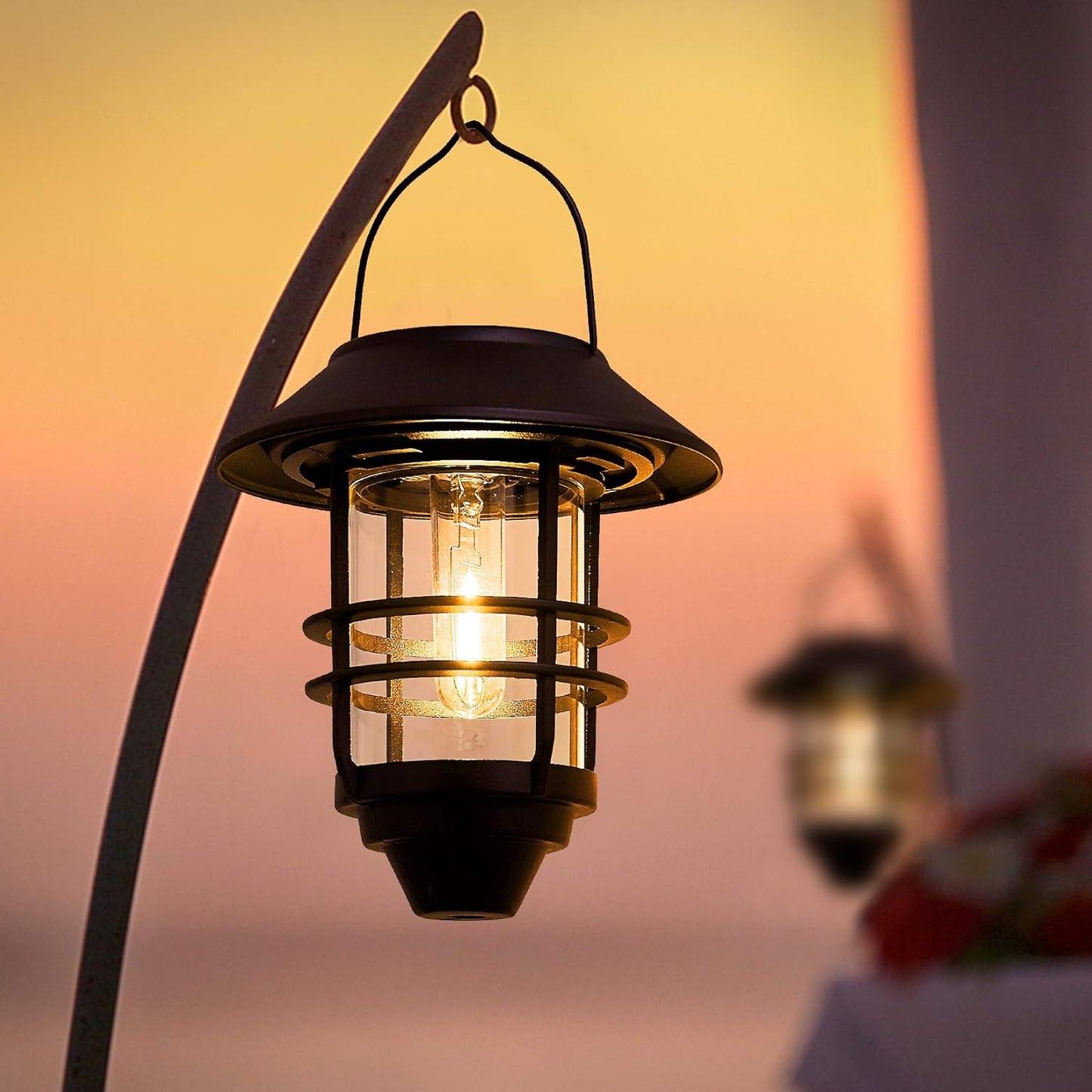 Lanterne Solaire Extérieure Flamme – Éclairage LED Décoratif Étanche