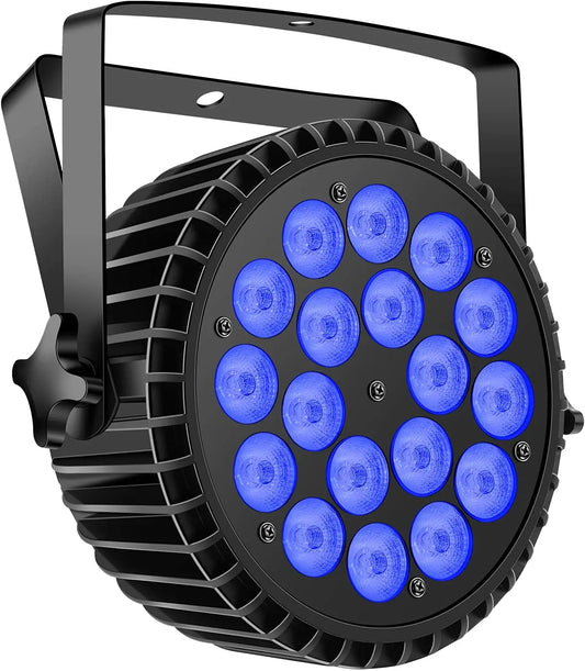 Disco Lumière LED Professionnelle DMX – Projecteur Scène DJ RGBWA+UV Haute Puissance
