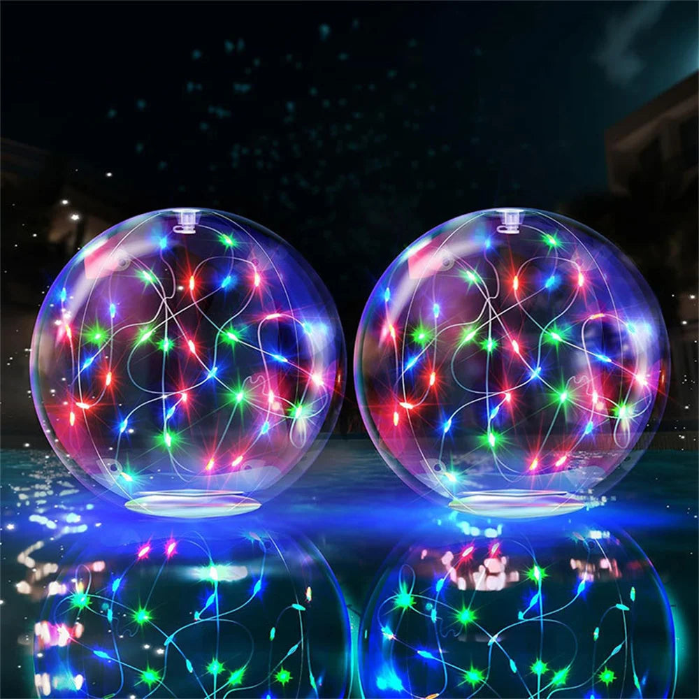 Lampe Piscine Solaire LED Flottante Étanche - Boule Lumineuse d'Ambiance Extérieure