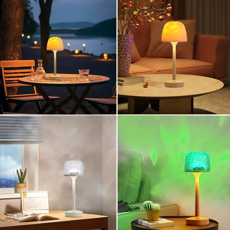 Lampe Projecteur LED Ambiance – Veilleuse Design Effet Ondulation