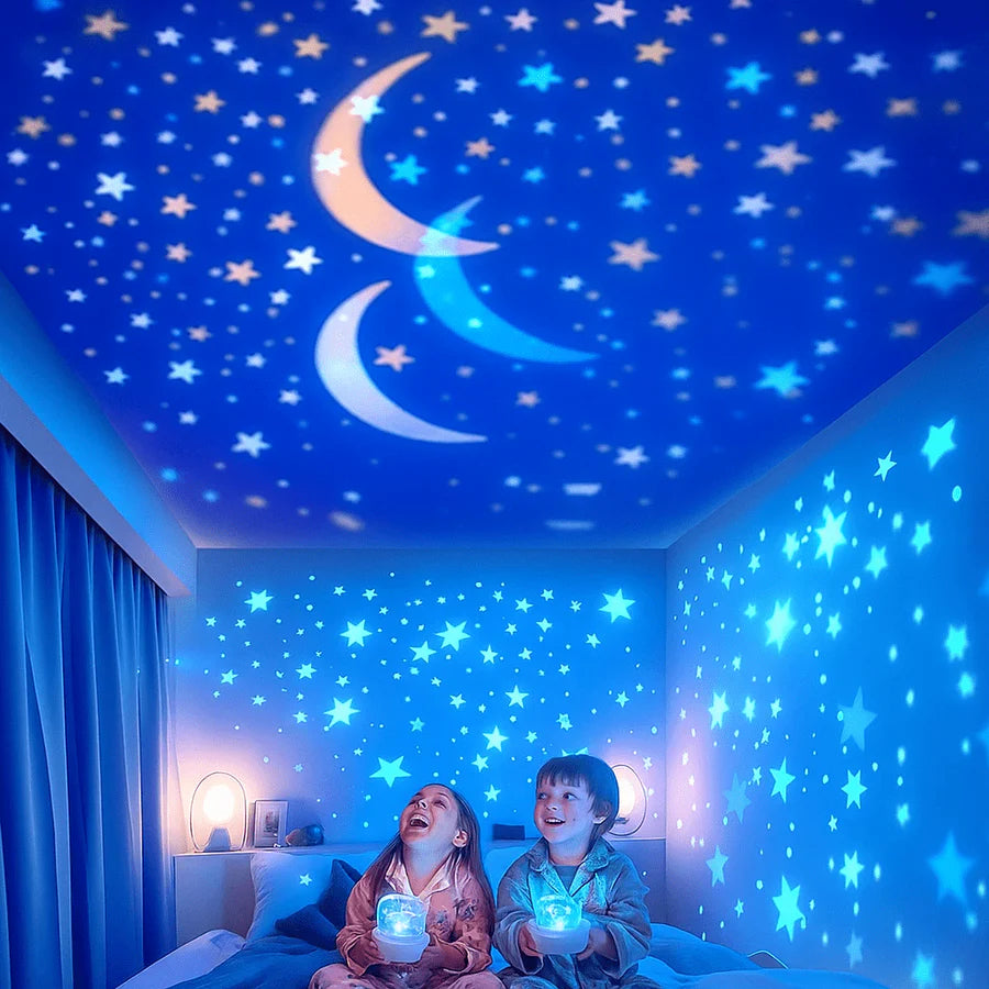 Veilleuse Bébé Projection Galaxy – Projecteur Étoilé Rotatif