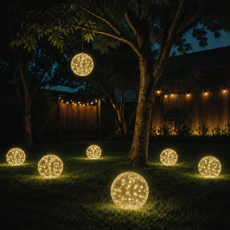 Lampe Piscine Solaire LED Flottante Étanche - Boule Lumineuse d'Ambiance Extérieure