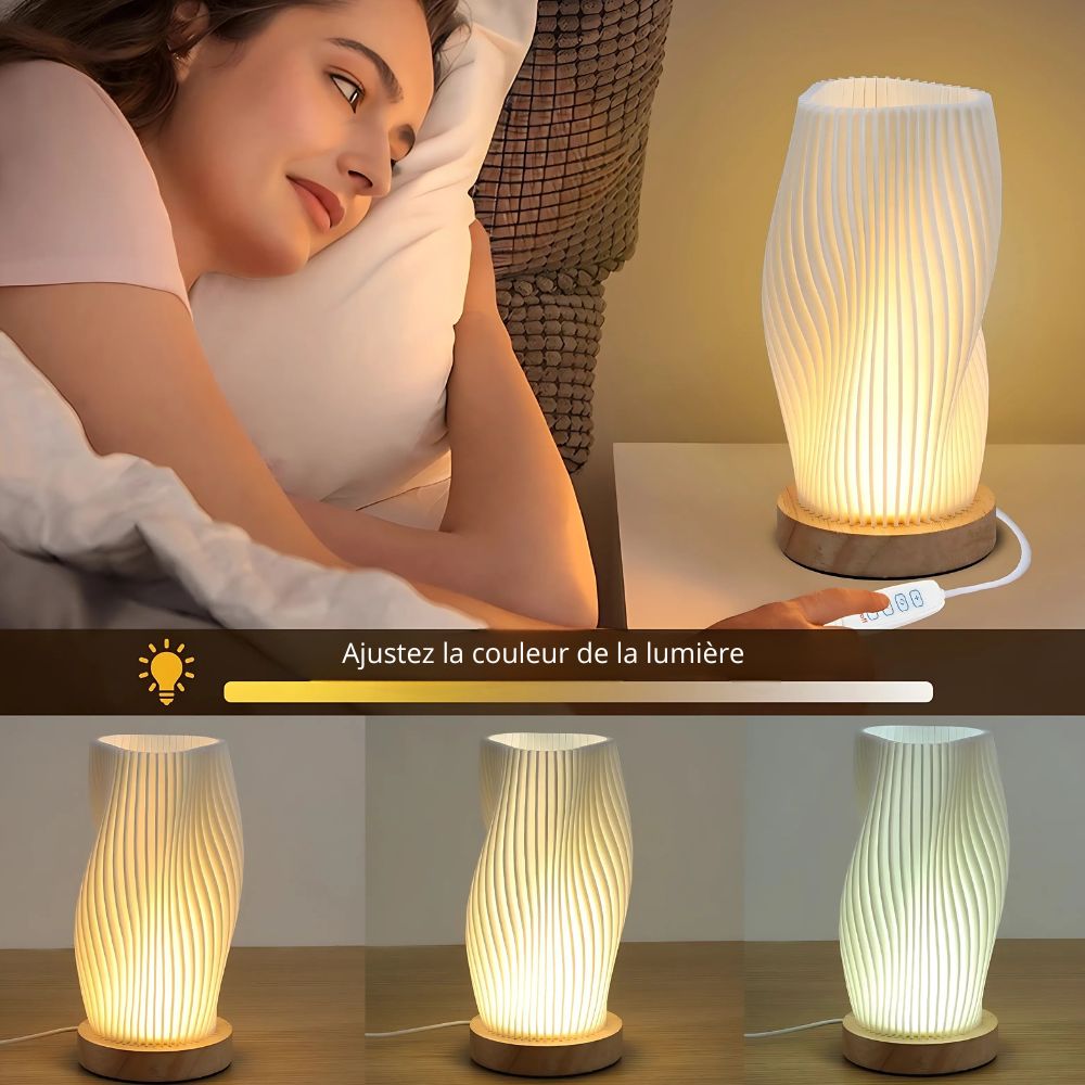 Veilleuse LED Design Moderne – Lampe de Chevet Ambiance Douce