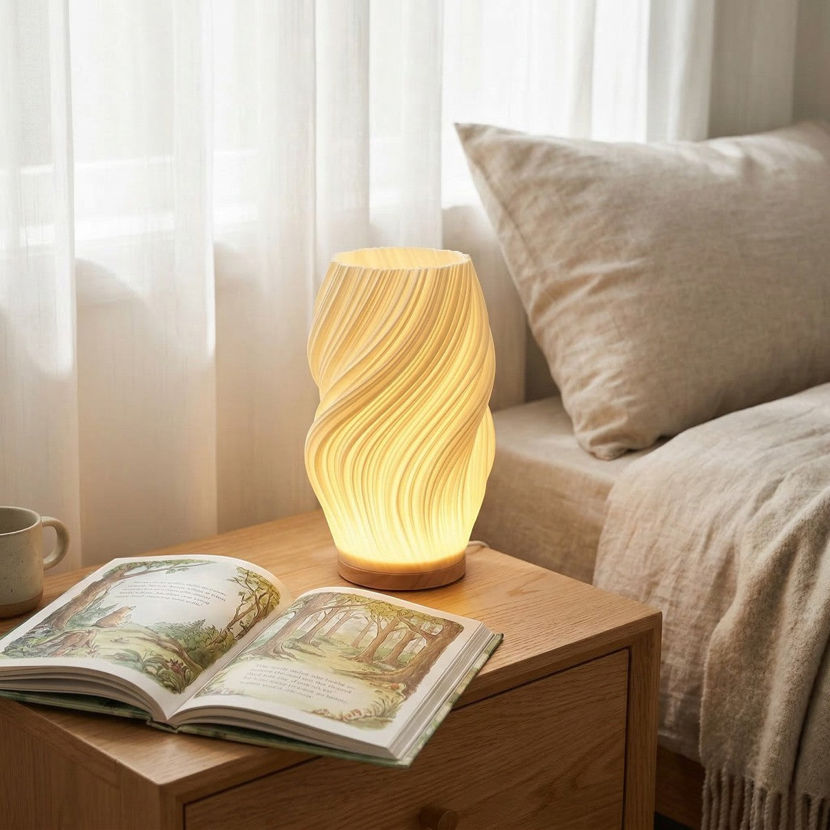 Veilleuse LED Design Moderne – Lampe de Chevet Ambiance Douce